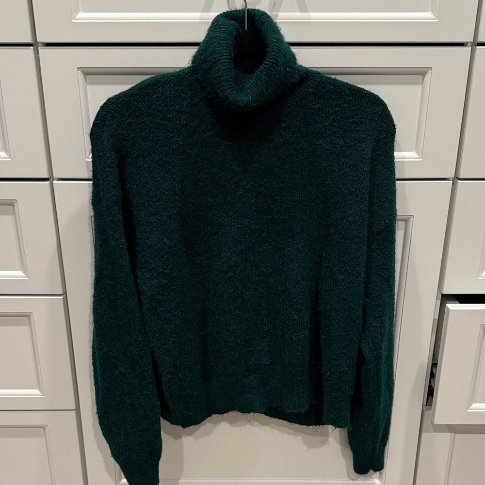 On 34th Forest Green Turtleneck Sweater